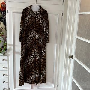 Vintage 1960's Leopard Loungewear by Delta-Ann size 16
